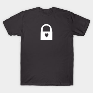 "The Key to My Heart: A Padlock Artwork T-Shirt